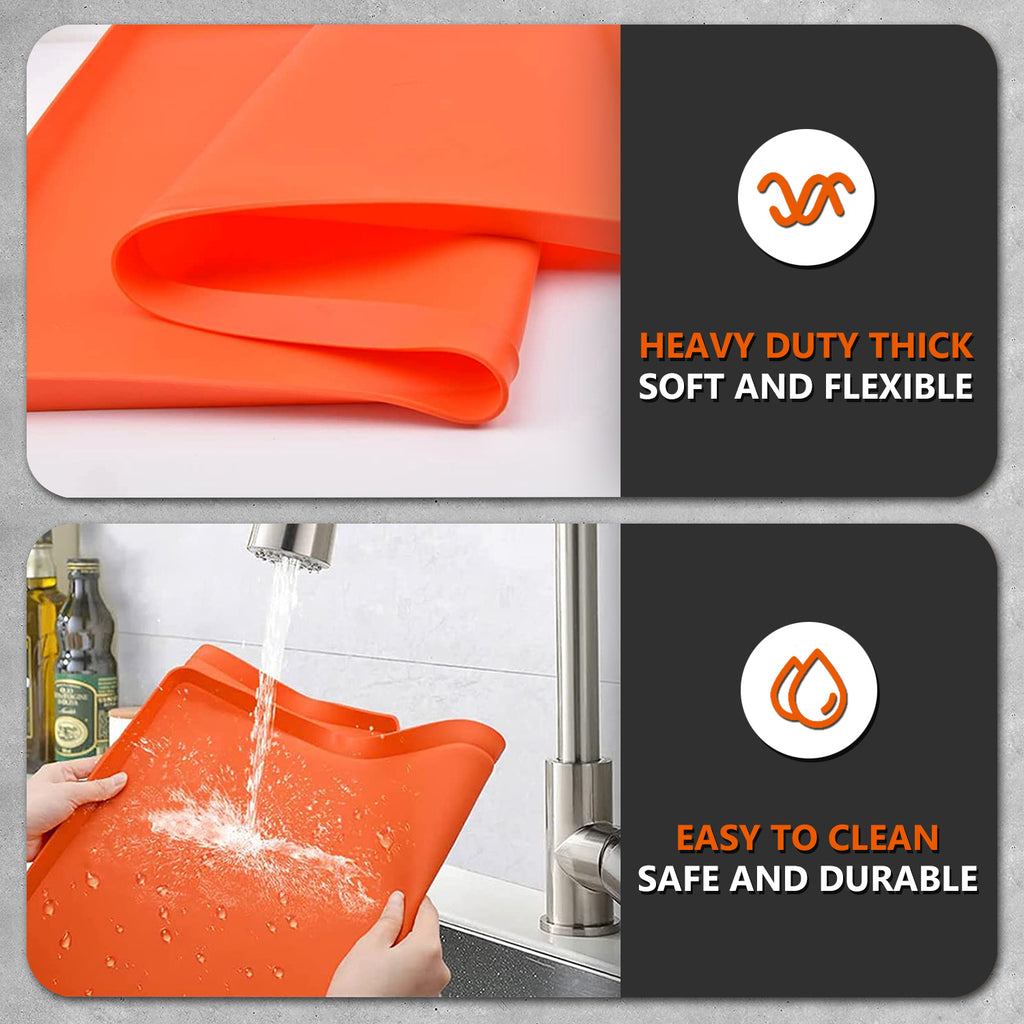 Protebox 17" Silicone Griddle Mat for Blackstone 17 Inch Grill, Heavy Duty Food Grade Silicone Griddle Cover, Protect Your Grill from Dirt & Rust All Year Round