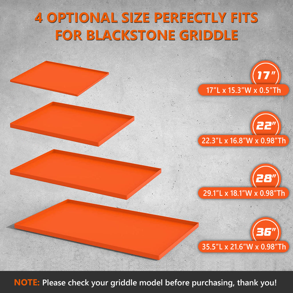 Protebox 36" Silicone Griddle Mat for Blackstone 36 Inch Grill, Heavy Duty Food Grade Silicone Griddle Cover, Protect Your Grill from Dirt & Rust All Year Round
